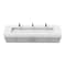 Castello Usa Nile 84-inch Gray Vanity Set with White Top and Chrome Handles CB-MC-84G-CHR-2053-WH - alternate 1